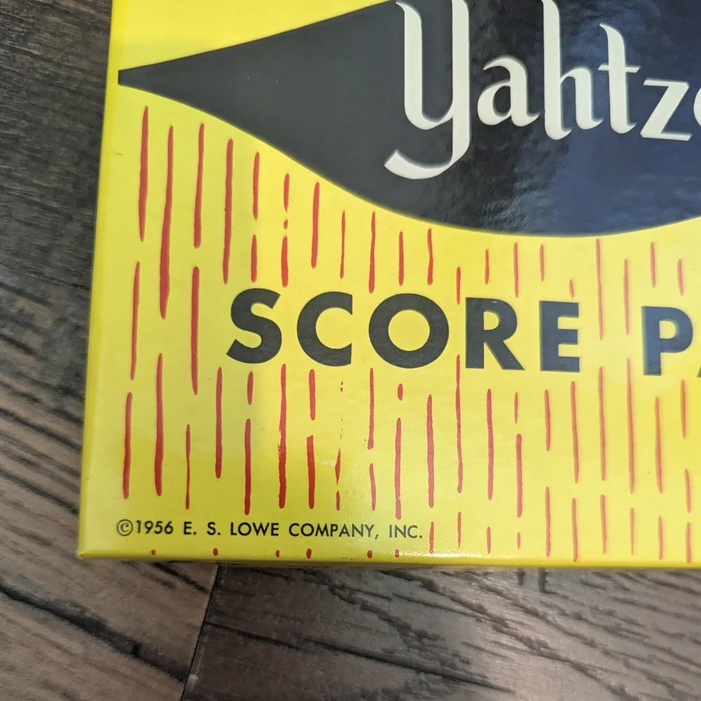 Vintage 1956 Yahtzee Score Pads (4) Original‎ Box Full 1972 Instruction Booklet